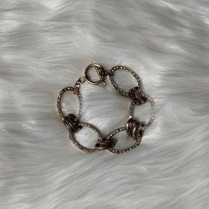 Light Gold Bracelet with CZ